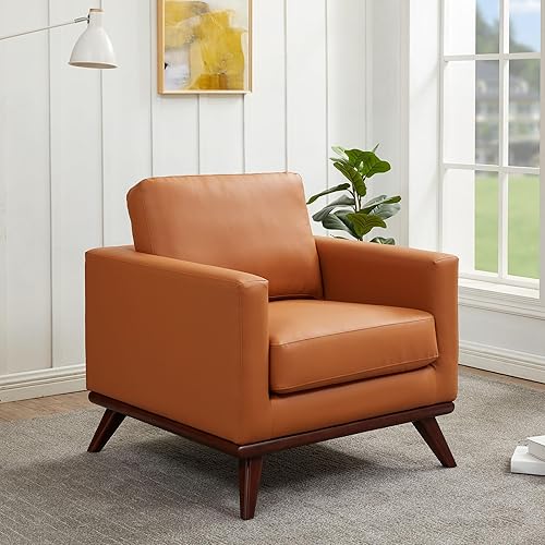 Miniatura 9 de LeisureMod Chester - Silla moderna y contemporánea con patas de madera de abedul maciza, color gris Gris,Malla beige,Cognac Tan,gris topo,Negro