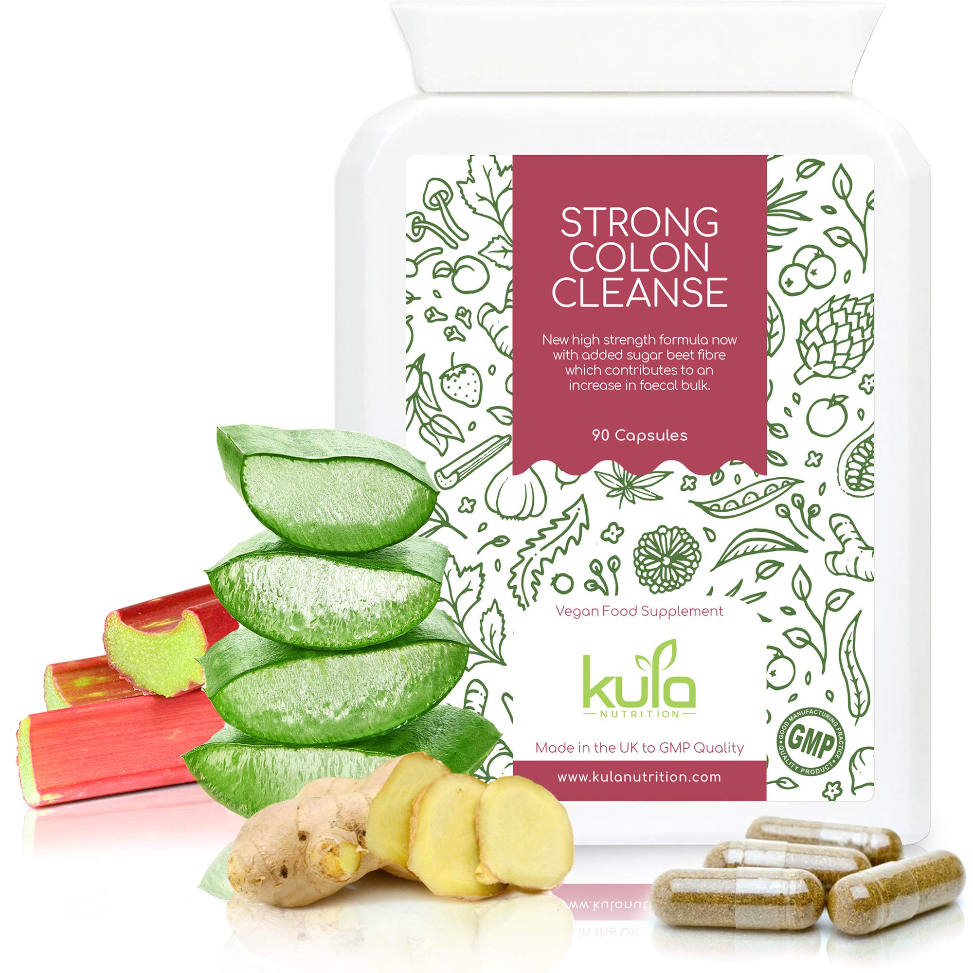 Strong Colon Cleanse Detox 90 Vegan Capsules Bowel Cleanse Natural Laxatives for Constipation