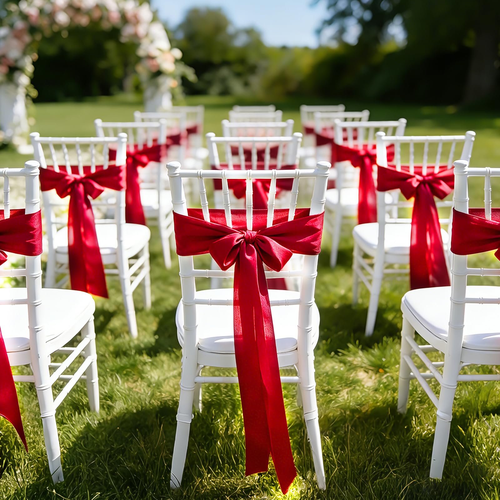 Nastro Raso Rosso 4 cm x 22,8 m, Nastro Decorativo Nastrino Regalo, Nastro di Raso Largo Nastro Satinato, Nastri Regali per Confezionare Regali, Matrimoni, Fiocchi, Fioristi, Compleanno (Rosso)