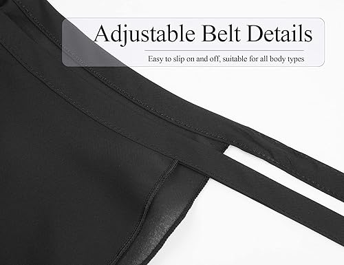 Miniatura 5 de Falda de ballet para niñas de 3 a 12 años de edad, brillante, sin cierre, de gasa, color rosa, negro, blanco, morado