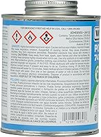 Vista 3 de Weld-On 10853 747 Pool 'R Spa - Cemento solvente de PVC de cuerpo medio de alta resistencia, ajuste extremadamente rápido y bajo contenido