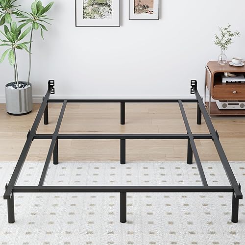 Queen Metal Bed Frame, 7 Inch Low Heavy Duty Platform