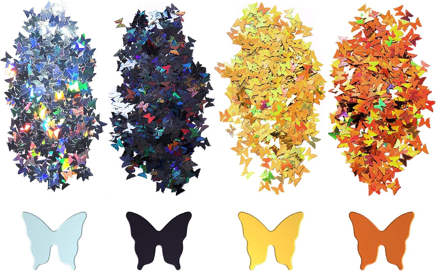 Download Buy Laza 12 Colors 3d Butterfly Nail Glitter Sequins Acrylic Manicure Iridescent Flakes Paillette Sparkles Tips Decoration For Cosmetic Face Eyes Body Hair Butterfly Online In Indonesia B085hpstsf