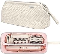 Vista 11 de Leudes Bolsa de viaje para herramientas para el cabello, estuche de transporte portátil de tiburón Flexstyle, estuche para secadora de pelo de Verde