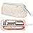 Leudes Hair Tools Travel Bag for Shark Flexstyle Carrying Case Portable Shark Hair Air Wrap Dryer Case Waterproof Dustproof Flat Curling Iron Travel Organizer (Beige)
