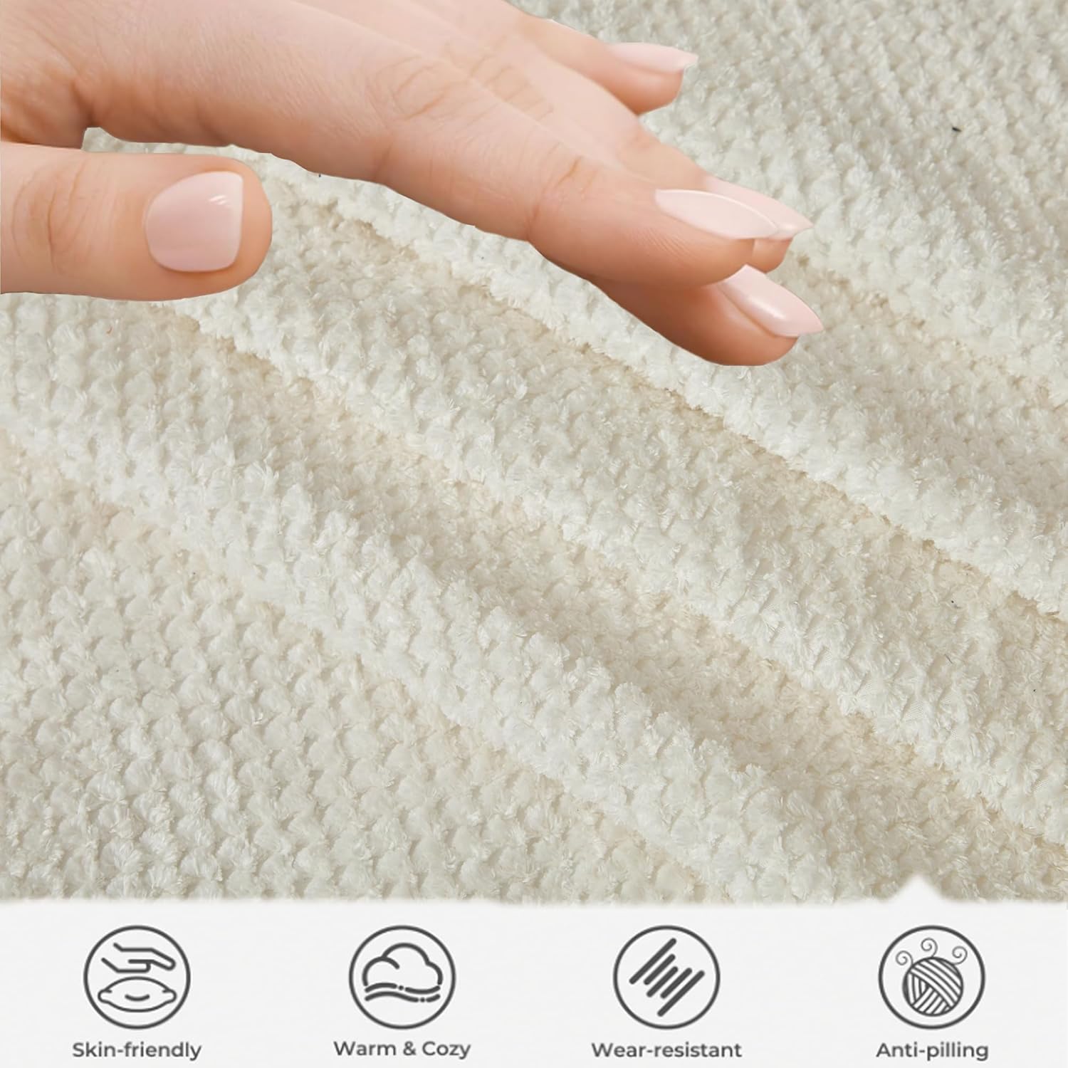 105.5'' Curved Modern Minimalist Sofa - Cloud Couch 3-4 Seater With 2 Pillows, No Assembly Required, Point-Shaped Corduroy, Anti-Wrinkle, for Living Room, Apartment, Bedroom - Beige