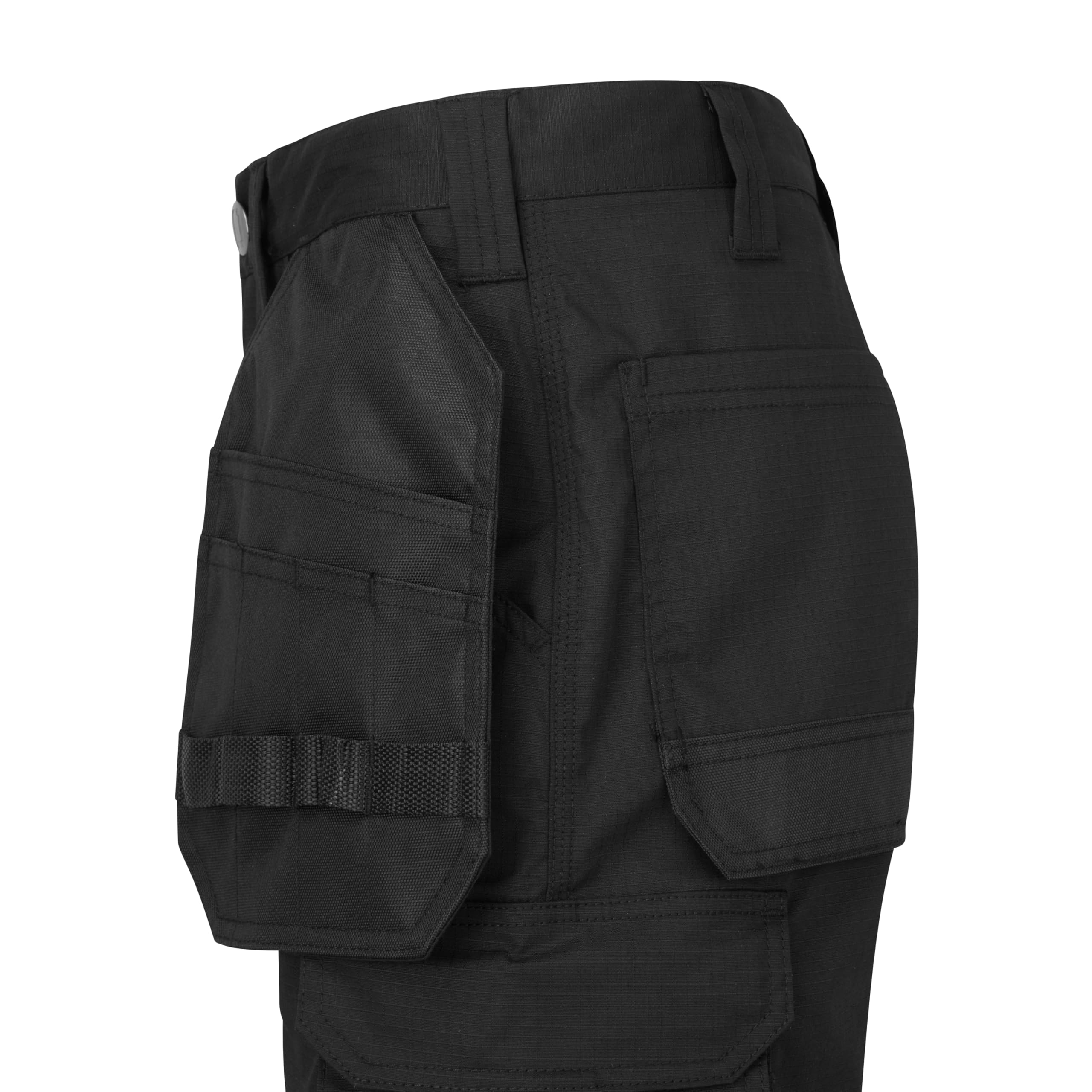 Short De Travail pour Homme – Coupe Étroite – Tissu Élastique Résistant A La Déchirure Holster Multi Poches Cordura Fermeture Éclair YKK Work Cargo - Bevel Pro