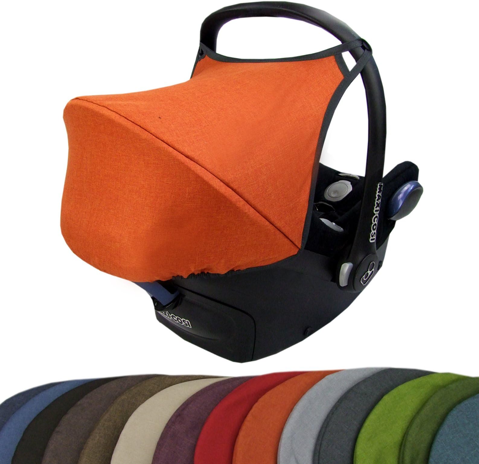 BambiniWelt sunshade UV50 + for maxi-cosi cabriofix, 14 colours, Meliert sunroof baby seat car seat