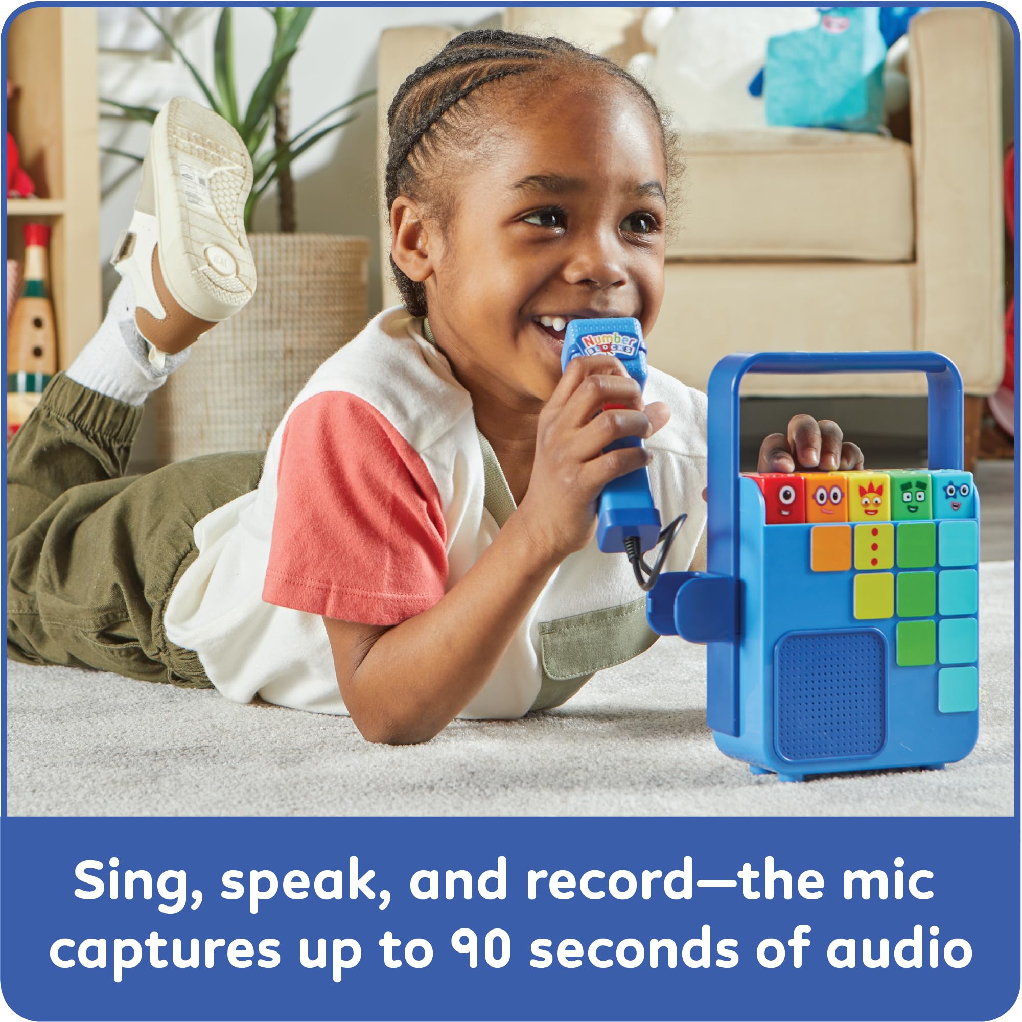 Learning Resources Numberblocks Sing and Record Music Player, Ages 3+, Educational Musical Toy with Microphone, Songs - Image 2