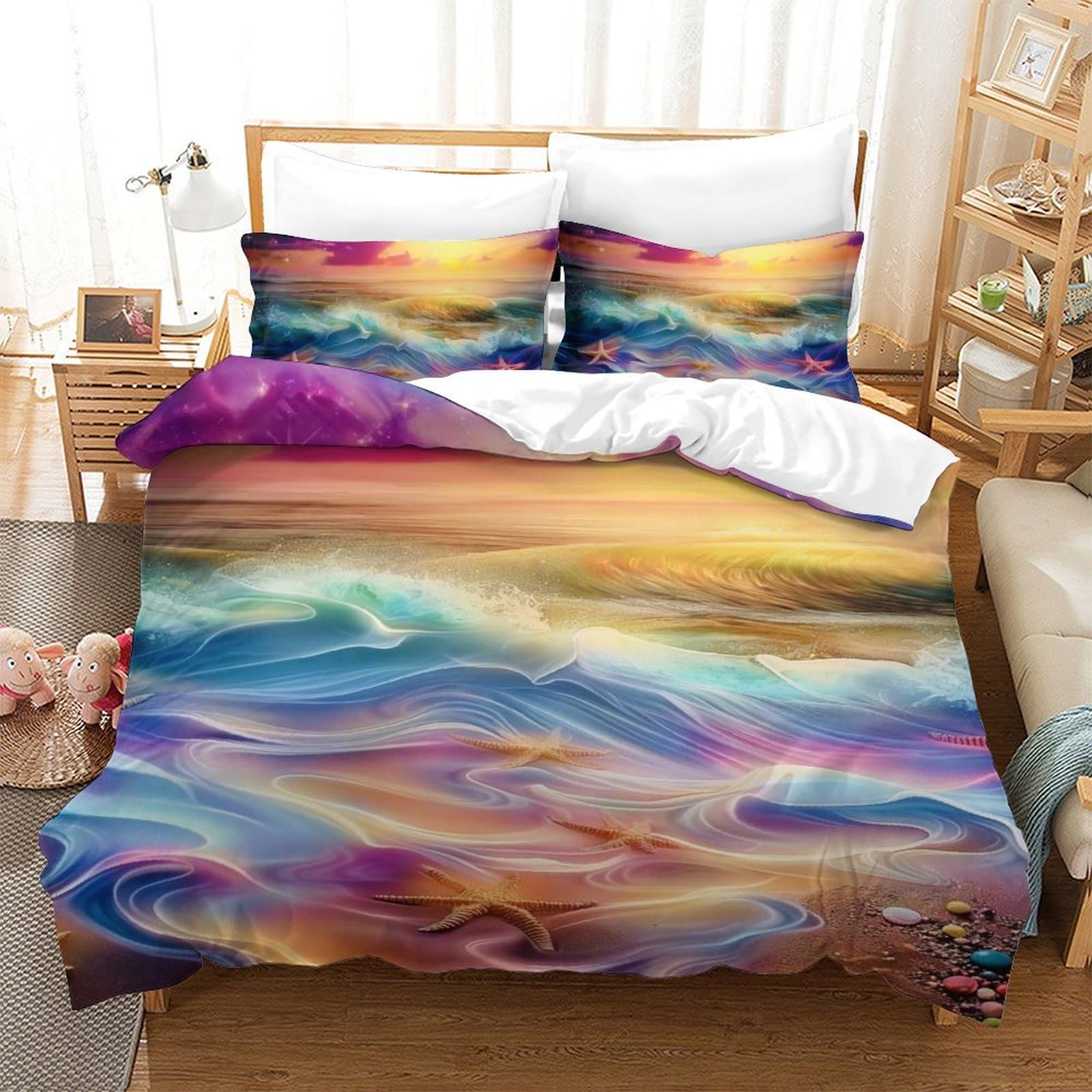 Housse de couette 3D en microfibre premium de haute densité pour un confort hôtelier durable