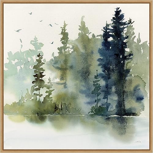 Miniatura 9 de Amanti Art Lienzo enmarcado para pared, 30 x 30 pulgadas, bosques del norte, de Katrina Pete, lienzo enmarcado para pared, obras de arte de Sylvie