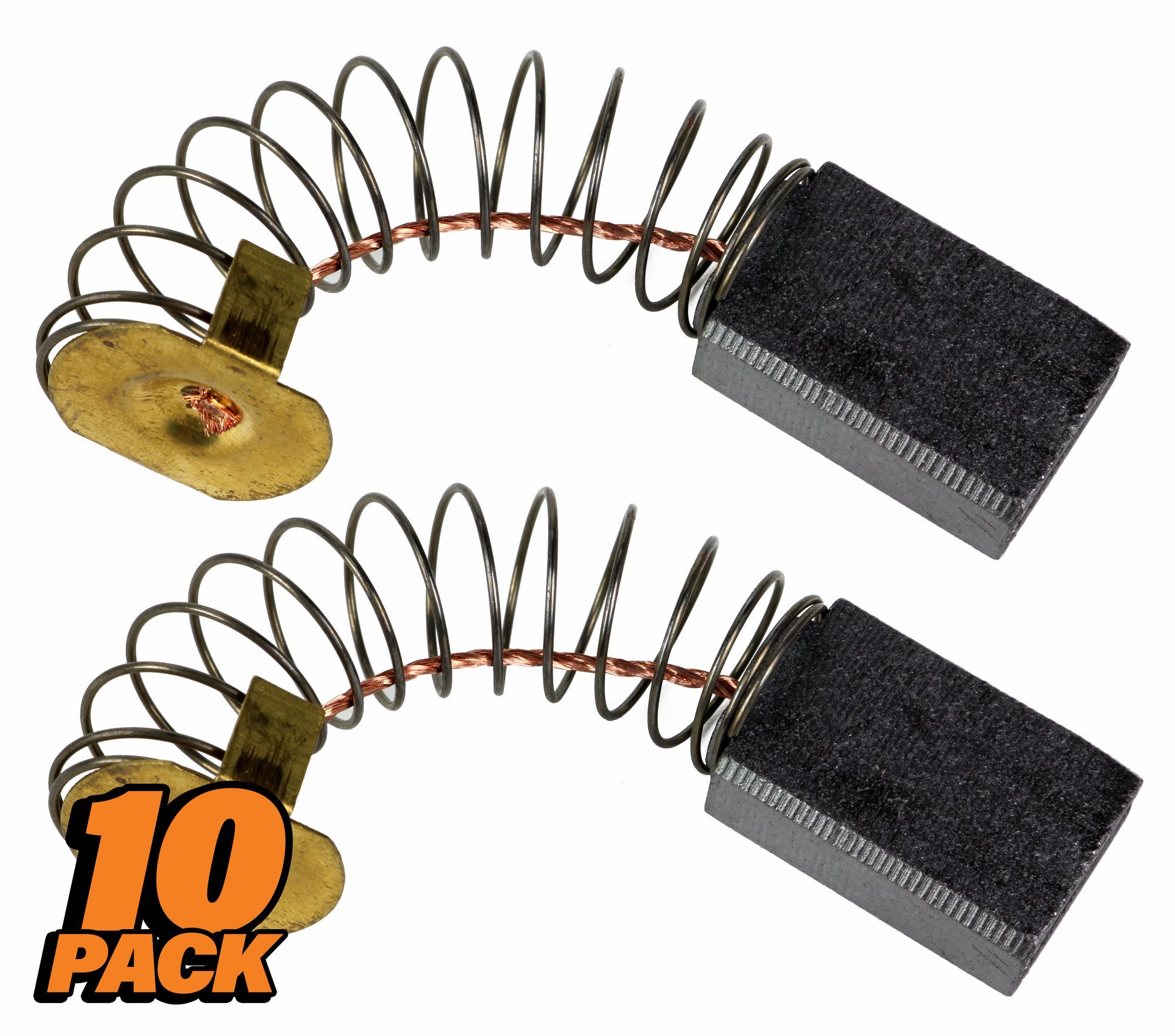 Toledo Pipe 44540 Motor Brushes compatible with 87740 RIDGID 300 535 Pipe Threader - QTY 10 Sets