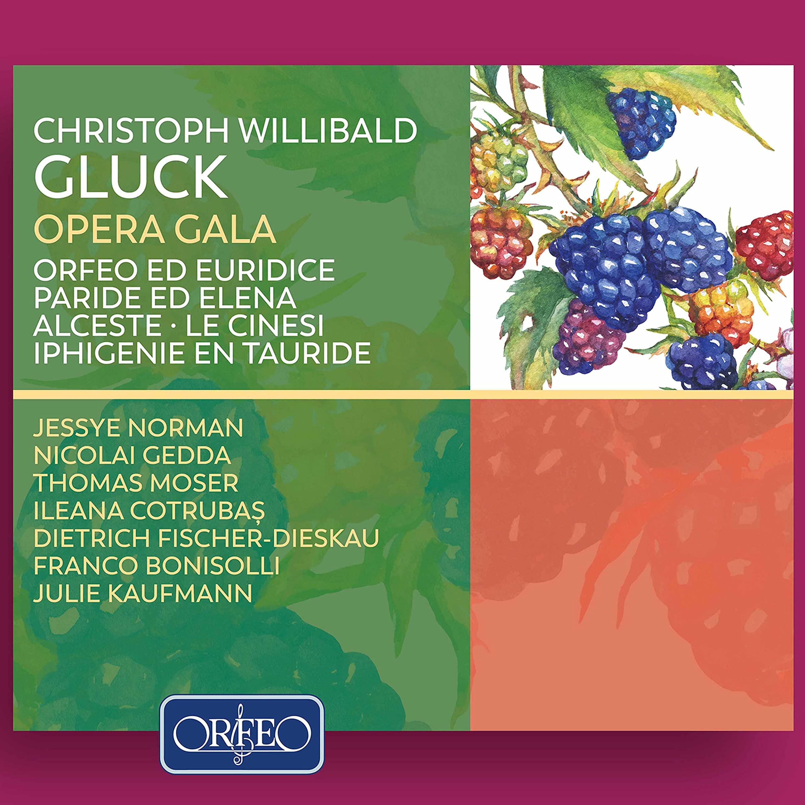 Christoph Willibald Gluck: Opera Gala Excerpts from Alceste, Iphigenie en Tauride, Le Cinesi, Orfeo ed Euridice, Parid