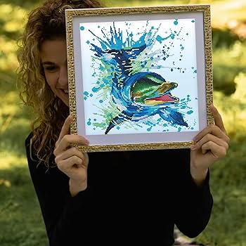 Amazon.com: DIAMOND DOTZ Flipper Dolphin Diamond Painting Kits for