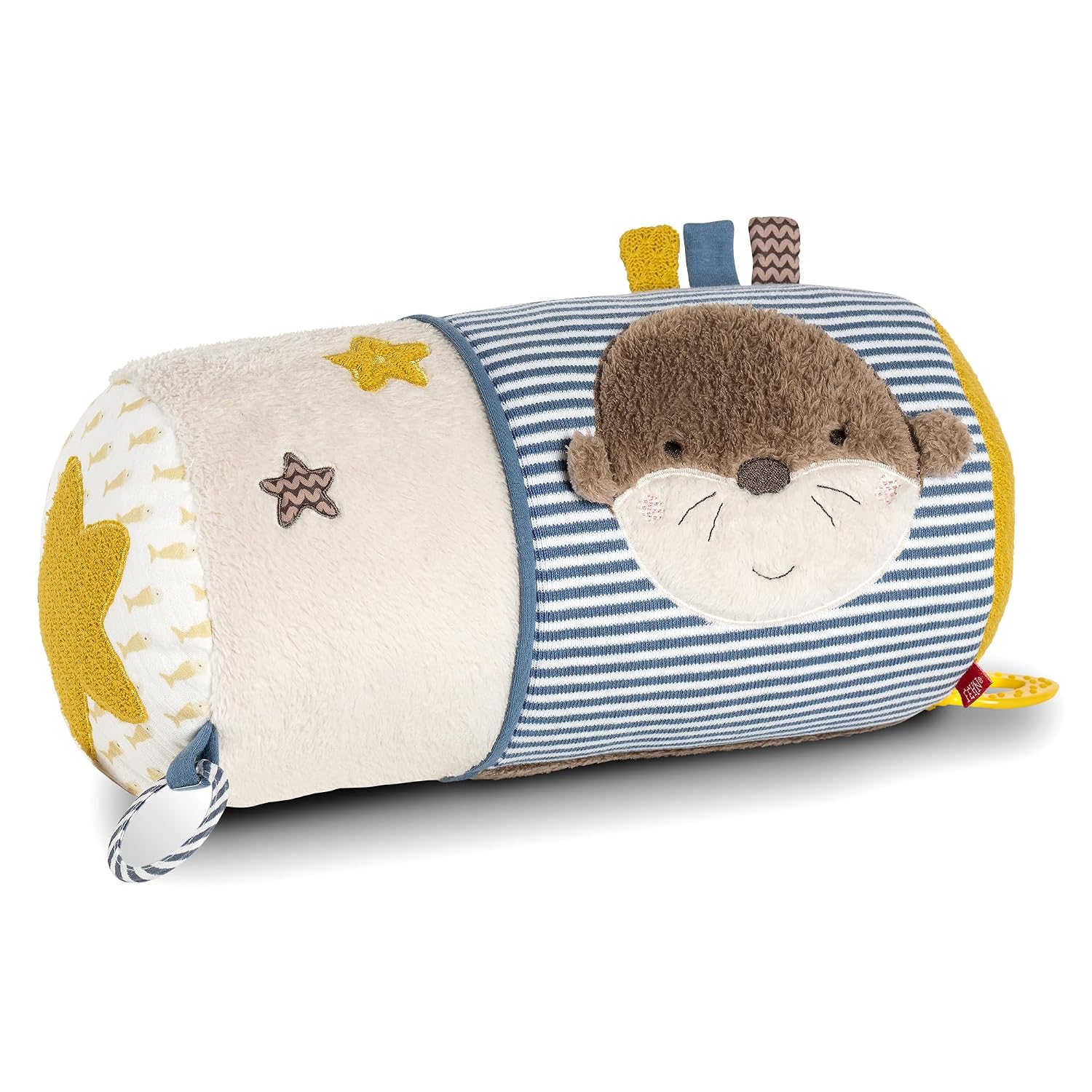 Fehn Krabbelrolle Otter – Krabbel-Hilfe im lustigen Otter-Design mit Spielfunktionen – fördert Motorik, Koordination &amp; Babys Sinne – für Babys &amp; Kleinkinder ab 0+ Monaten