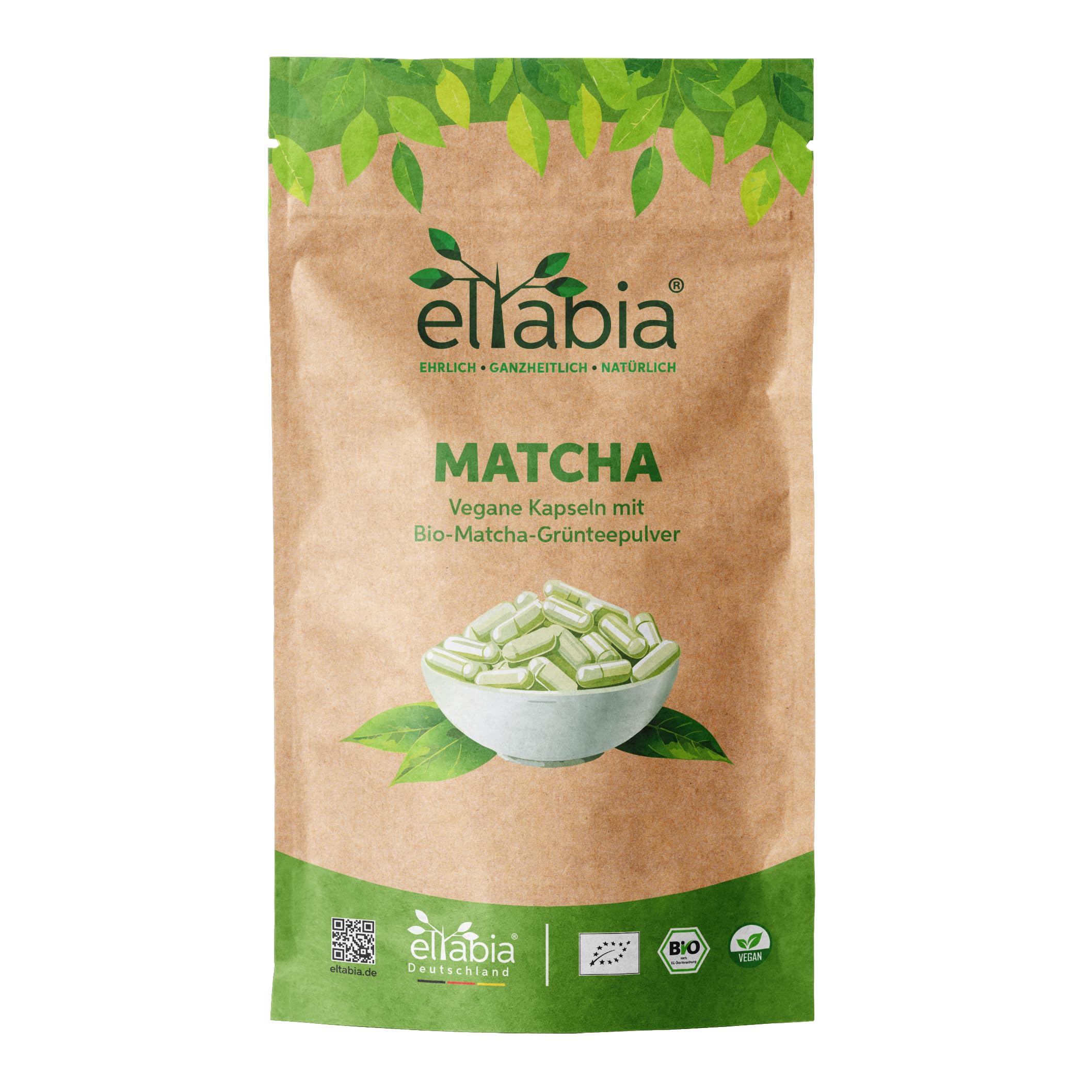 Bio Matcha Kapseln 1000 Stück | Hochdosiert 740mg Tagesdosis | Grüntee Extrakt 100% rein ohne Zusatzstoffe | Der König unter den Grüntees