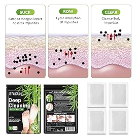 10PCS Foot Pads, Natural Bamboo Vinegar Ginger Powder Foot Sticker