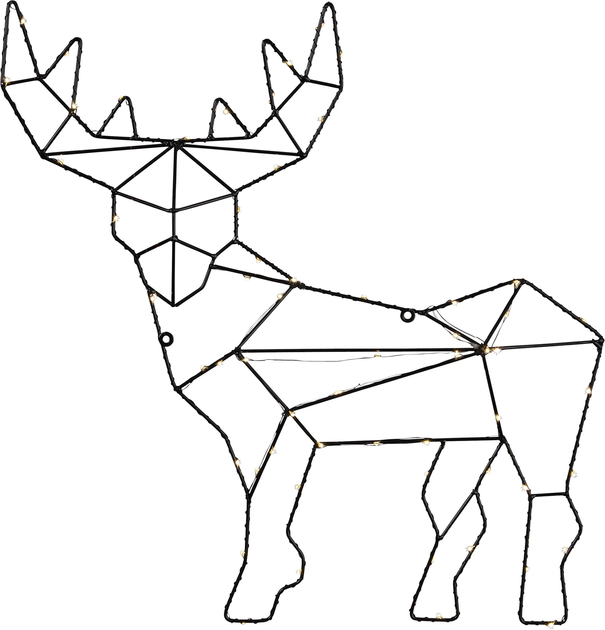 Best Season Cupid LED Reindeer Light, Metal, Black