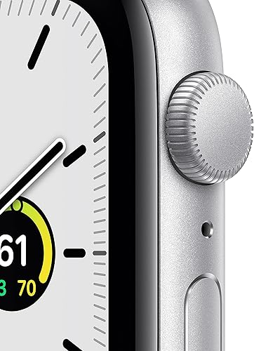 Miniatura 2 de Apple Reloj SE (GPS, 1.732in) - Caja de aluminio plateada con correa deportiva Abyss Blue - Regular (renovado)
