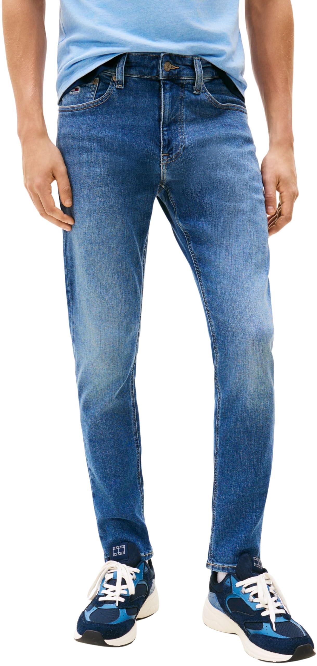 Tommy Jeans Herren Jeans Hose Austin Slim Tapered Stretch