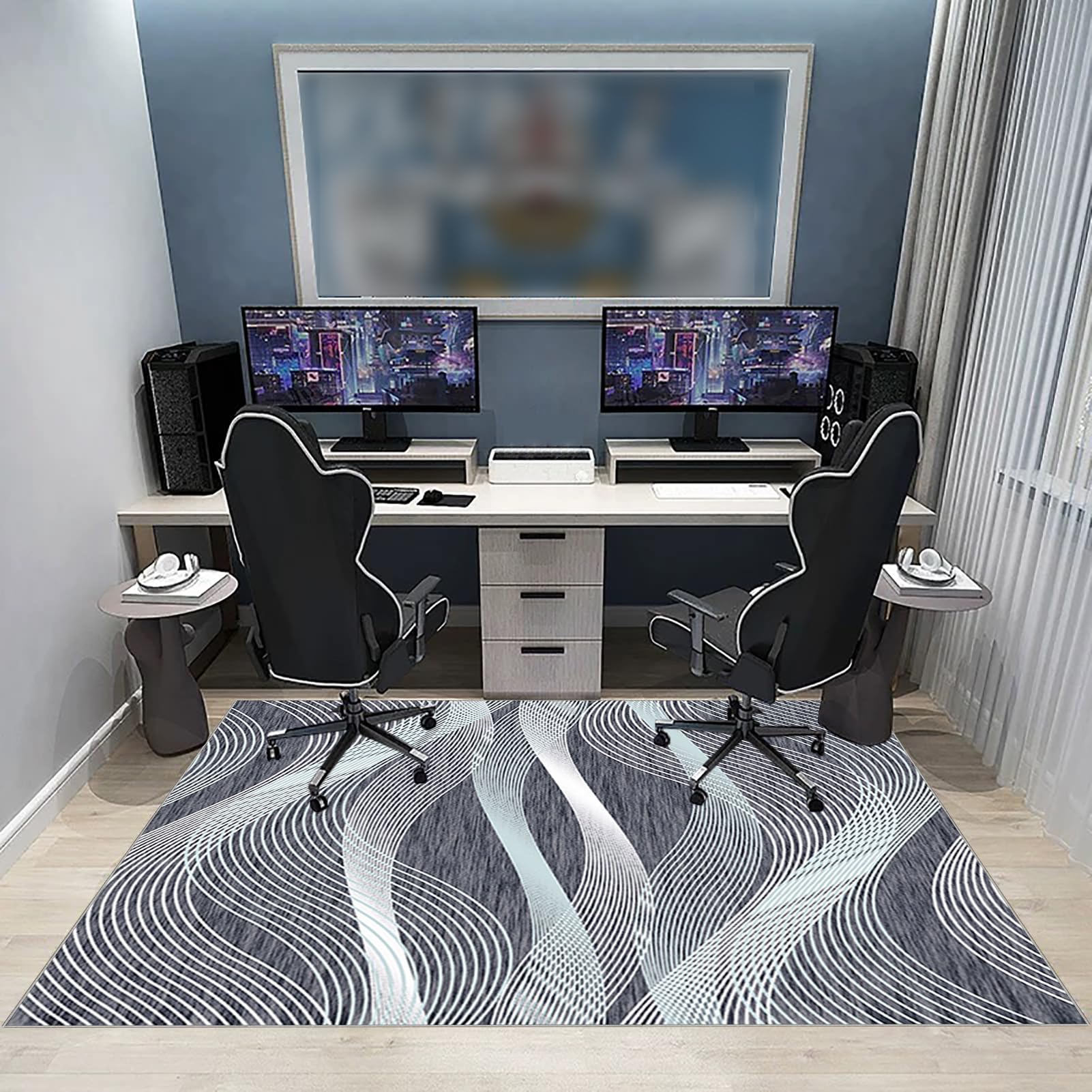 Dywaniki do gier Biuro Podłoga, Biuro Biurko Gamer Mata, 70 x 100 cm Maty na krzesła Biuro, Mata na krzesło biurowe