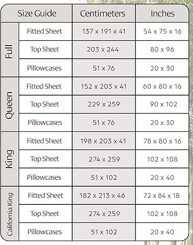 Miniatura 7 de Sábanas de viscosa de bambú de lujo, tamaño California King, juego de cama orgánico súper suave 100% fibra de viscosa de bambú, sábana superior y