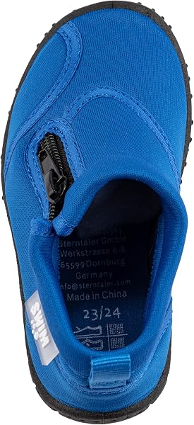 Sterntaler Badeschuhe mit Zipper - Baby Aquaschuhe mit seitlichem Reißverschluss und ergonomischer Sohle - Schwimmschuhe - Bequeme Wasserschuhe - Unisex Strand Slipper - 5
