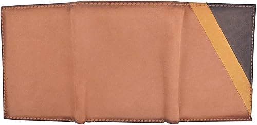 Miniatura 8 de CAZORO Billeteras de cuero real para hombres con bloqueo RFID, billetera delgada y triple plegable con ranuras para tarjetas y ventana para