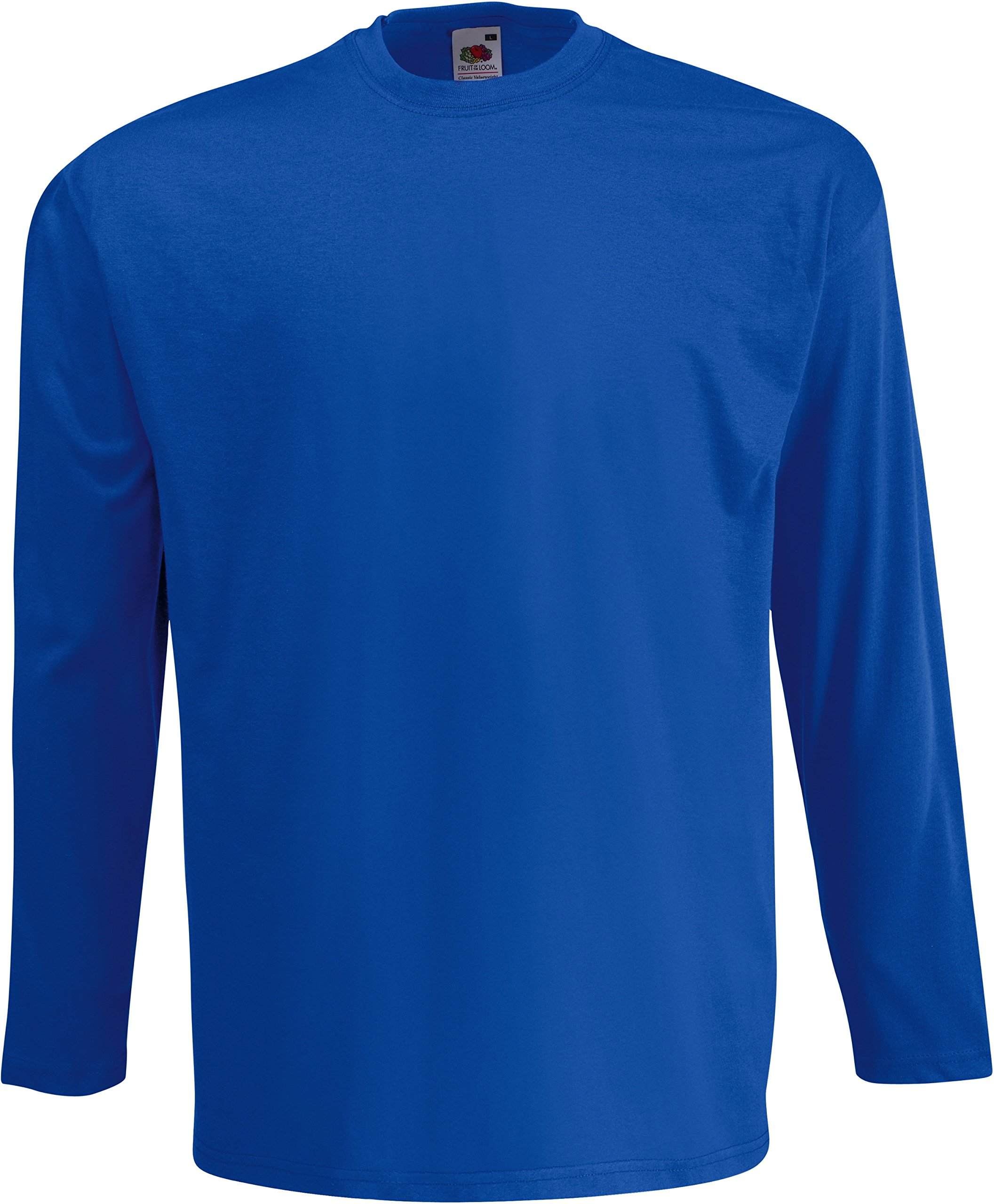 Fruit Of The Loom Men's Blue - Royal 61-038-0 Long-Sleeved T-Shirt - Blue - Small