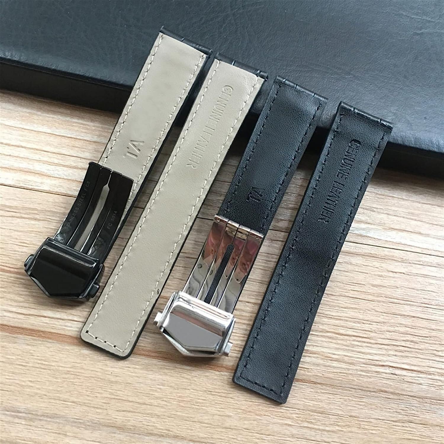 Echtes Leder -Uhr -Gurtarmband für Uhrbands Männer Armbanduhren Band 20mm 22 mm