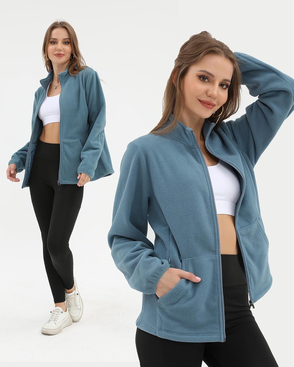 Argstar Women's Fleece Jacket with 6 Pockets (XS-2XL) - Image 5