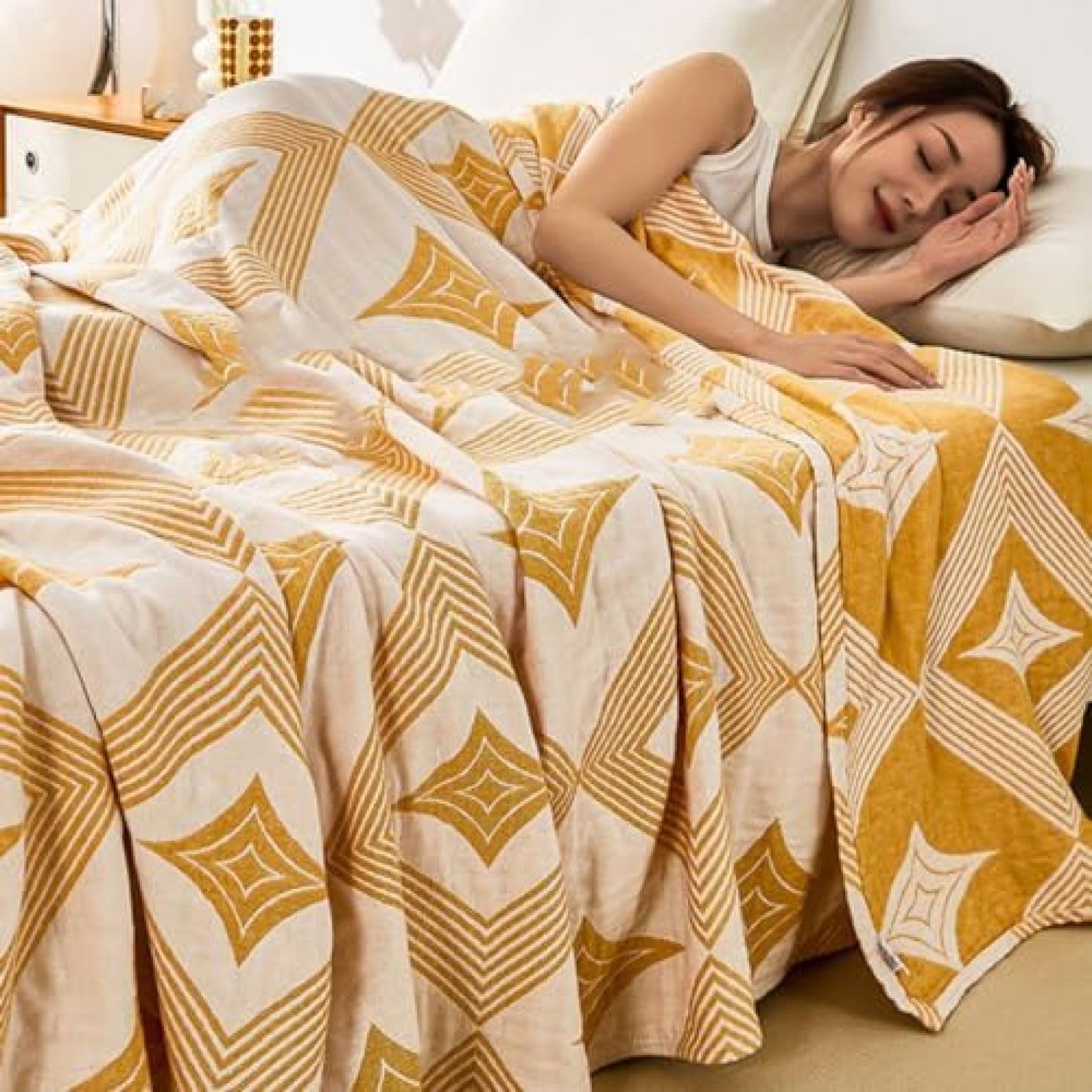 Amazon｜キルトケット 夏用 暖かい 柔らかい おしゃれ 毛布