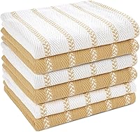 Vista 51 de LANE LINEN Juego de 4 paños de cocina de algodón para secar platos, 18 x 28 pulgadas, absorbentes, de secado rápido, color gris