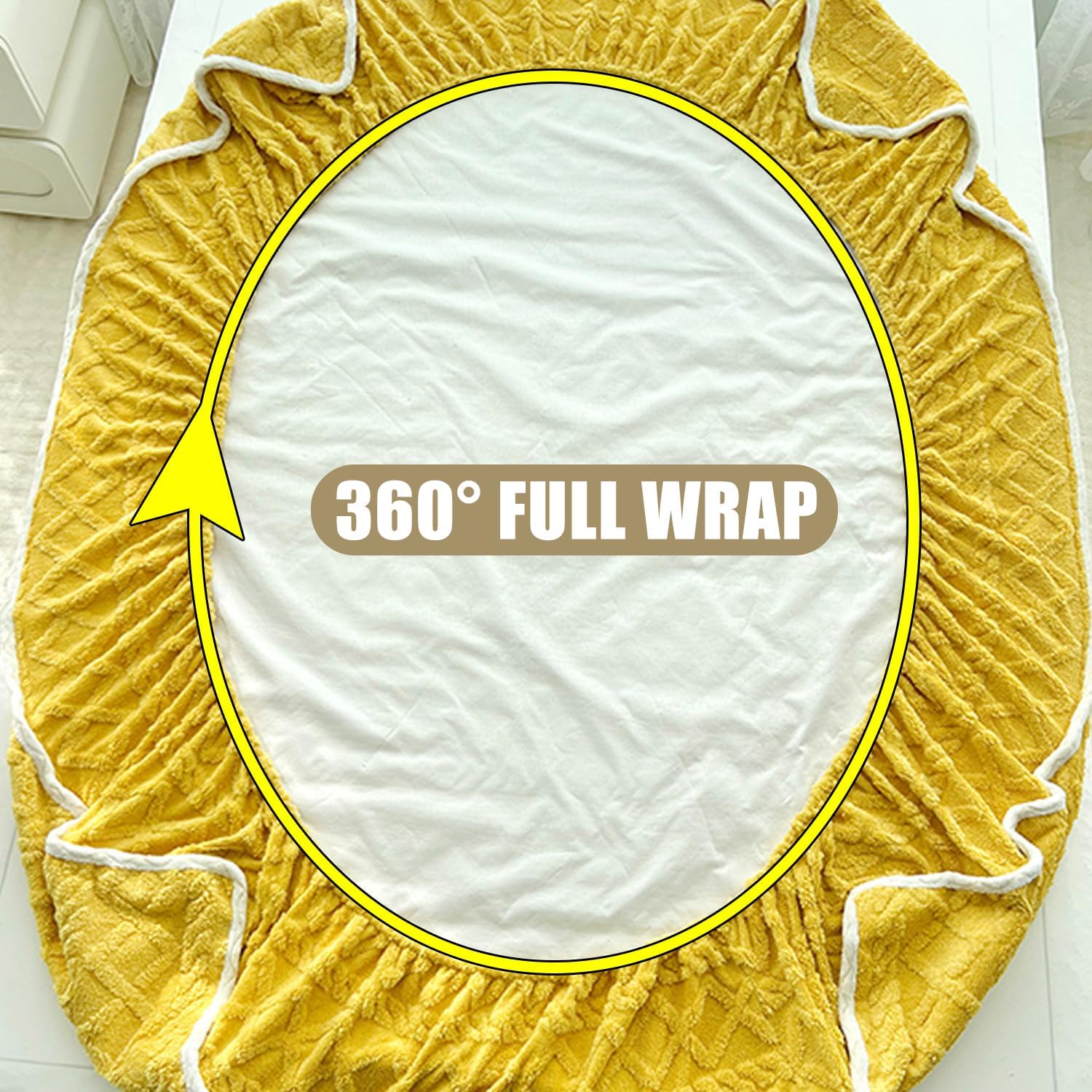 Purple,150 * 200cm(Queen),LDLCYCN Waterproof Mattress Protector for Queen/King/Twin Size Luxury Velvet Mattress Cover Warm Thicken Bed Cover with Elastic Band Taffeta Fitted Sheet Mattress Dust Cover