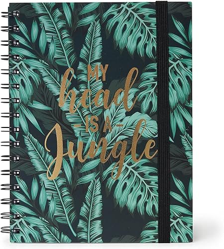 Legami A5NOTS0015 - Cuaderno de espiral con rayas (tamaño A5), diseño de estrellas