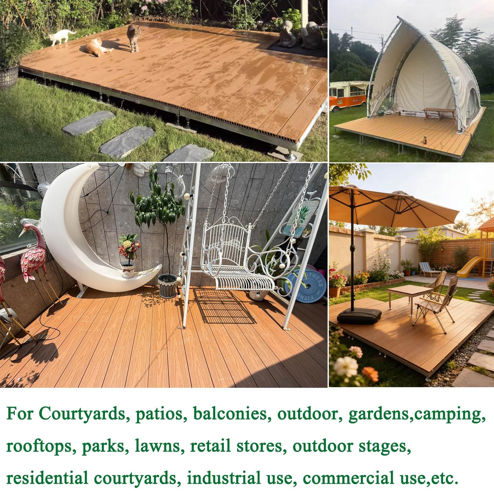 84x84cm Terrazza Pavimentazione Ad Incastro Modulare Regolabile In Altezza