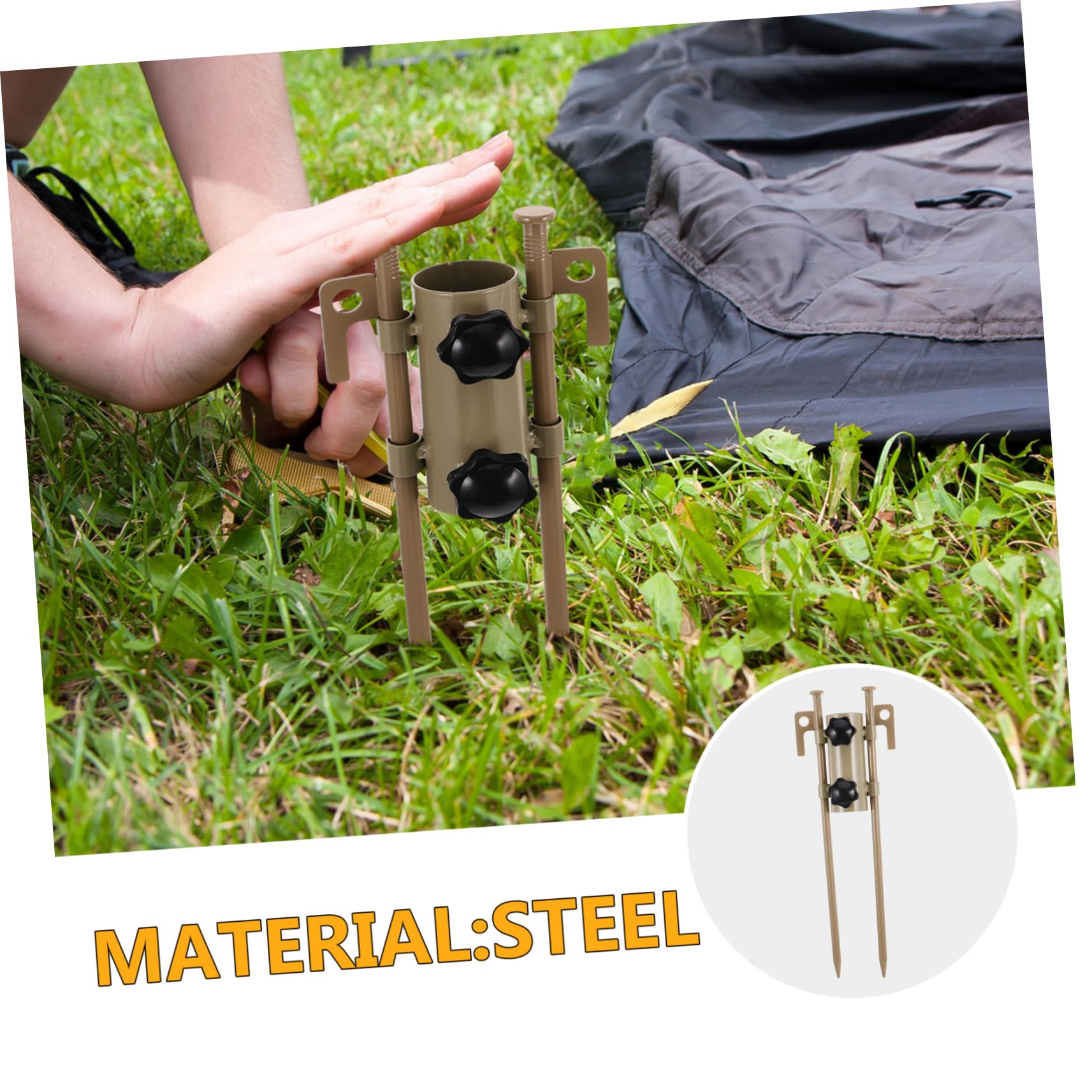 UPKOCH Verstellbare Zeltstangenhalter Aus Robustem Aluminium 6 Stück Camping Zubehör Mit Heringen Und Hammer Halter Für Zeltdach Stabilität Bei Outdoor Zelten Und Pavillons