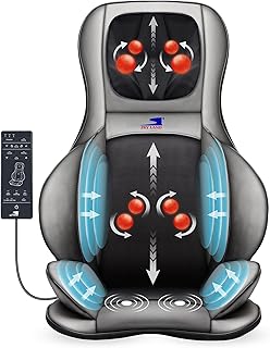 SKY LAND 3D Shiatsu Massage Seat Cushion with Heat | Adjustable Neck