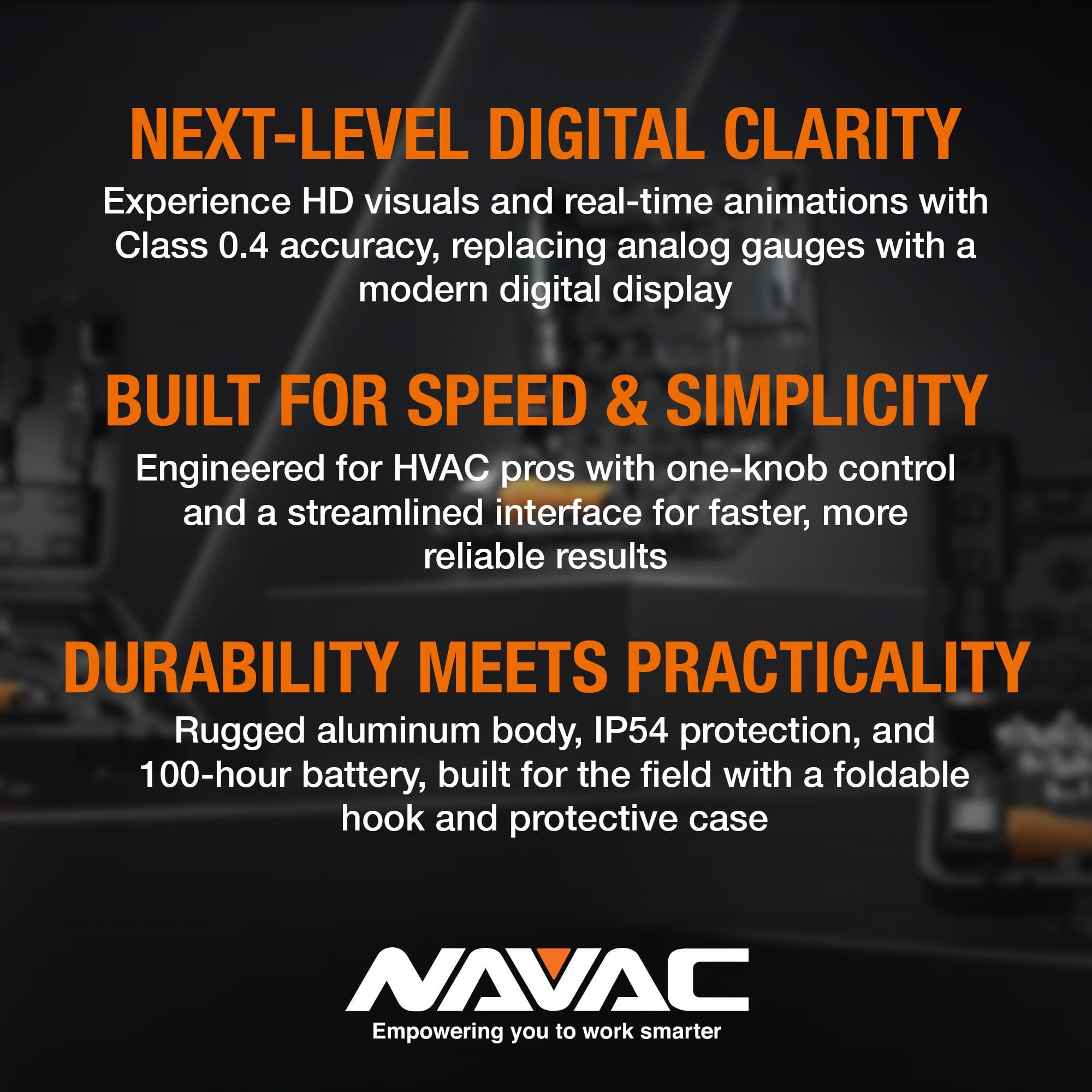 NAVAC N2DX Flex-X Manifold Gauge | HD Color Graphic Interface | Class 0.4 Accuracy | Impact-Resistant Digital Display with Aluminum Body and Rubber Cover | A2L Compatible | 2 Years Warranty