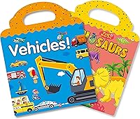Vista 15 de Libro de calcomanías reutilizables para niños, calcomanías de animales, juguetes educativos de aprendizaje, calcomanías de viaje, libros