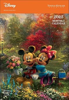 Disney Dreams Collection by Thomas Kinkade Studios 12-Month 2025 Monthly Pocket