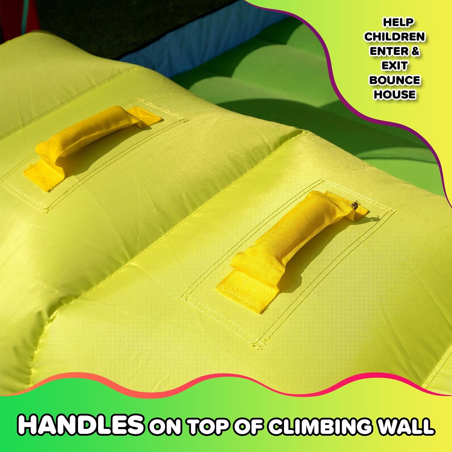 Sportspower My 1st Climb N Play Inflatable Bounce House with Slide & Climbing Wall, 450W Blower Included, Large Indoor/Outdoor Backyard Bouncer for Kids