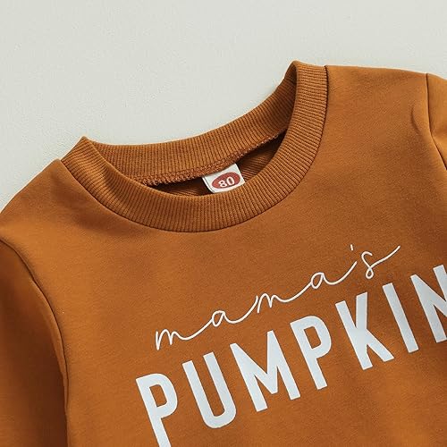 Miniatura 3 de Kupretty Ropa de otoño e invierno para bebé niña, sudadera con cuello redondo y pantalones acampanados, conjunto de trajes de Halloween