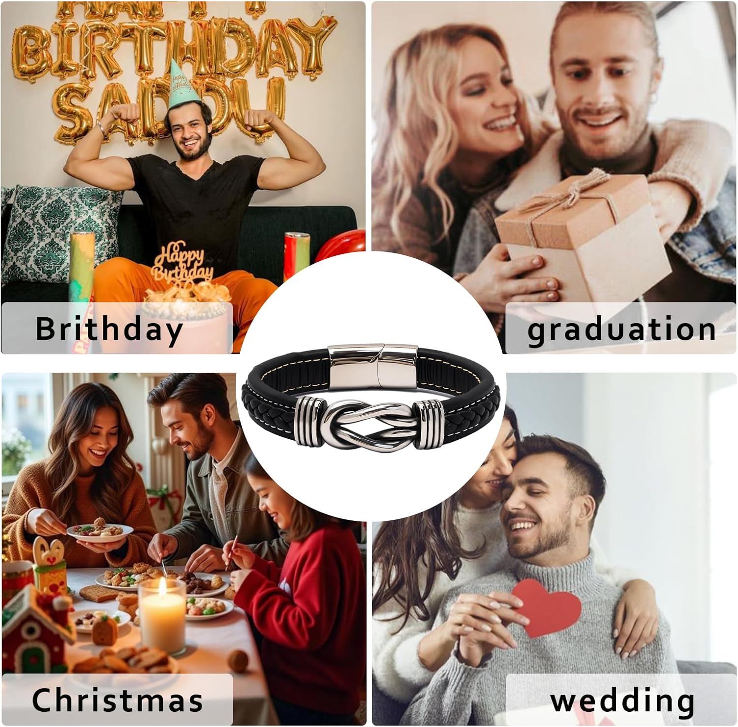 ziella To My Son Bracelet Gift From Mom & Dad,Men Bracelet Jewelry Gift for Men Birthday,Graduation,Christmas - Image 6