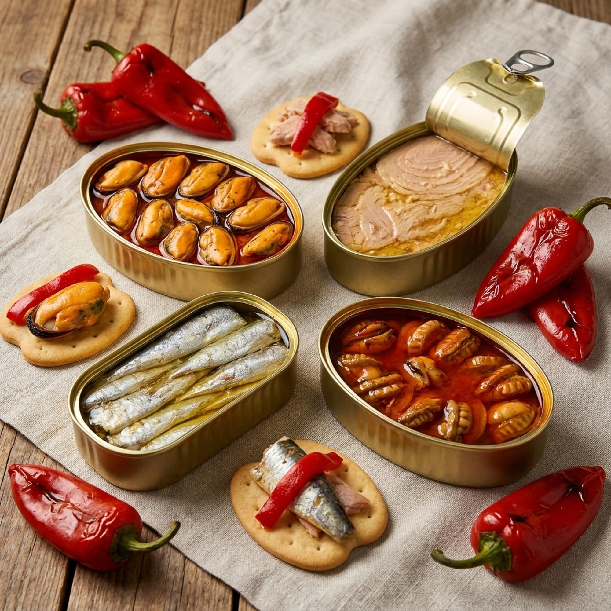 Cesta Gourmet Rodas de VinNatura con Conservas Artesanales y Vino Mencía | Regalo gourmet gallego, regalos de empresa, cesta con vino, elaboración tradicional, tarjeta personalizable