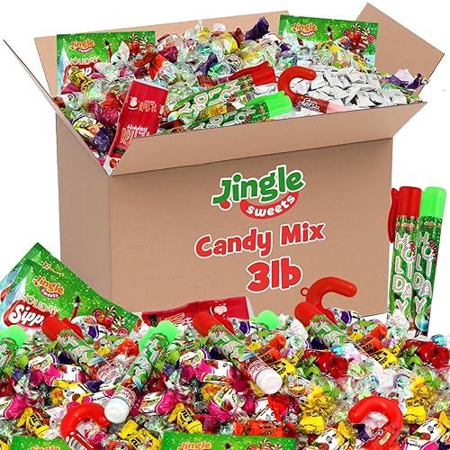 Mezcla de dulces de Pascua a granel caramelos a granel de 3 libras, perfectos para bolsas de regalos navideños, una mezcla de dulces envueltos