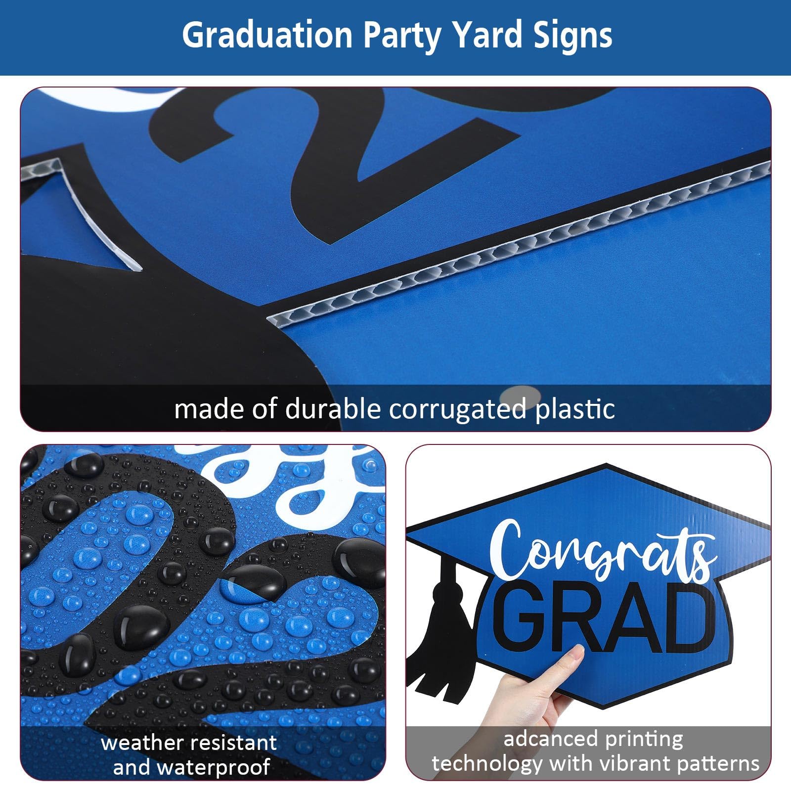 Snapklik.com : Tatuo 11 Pcs Graduation Yard Sign Decorations Congrats ...