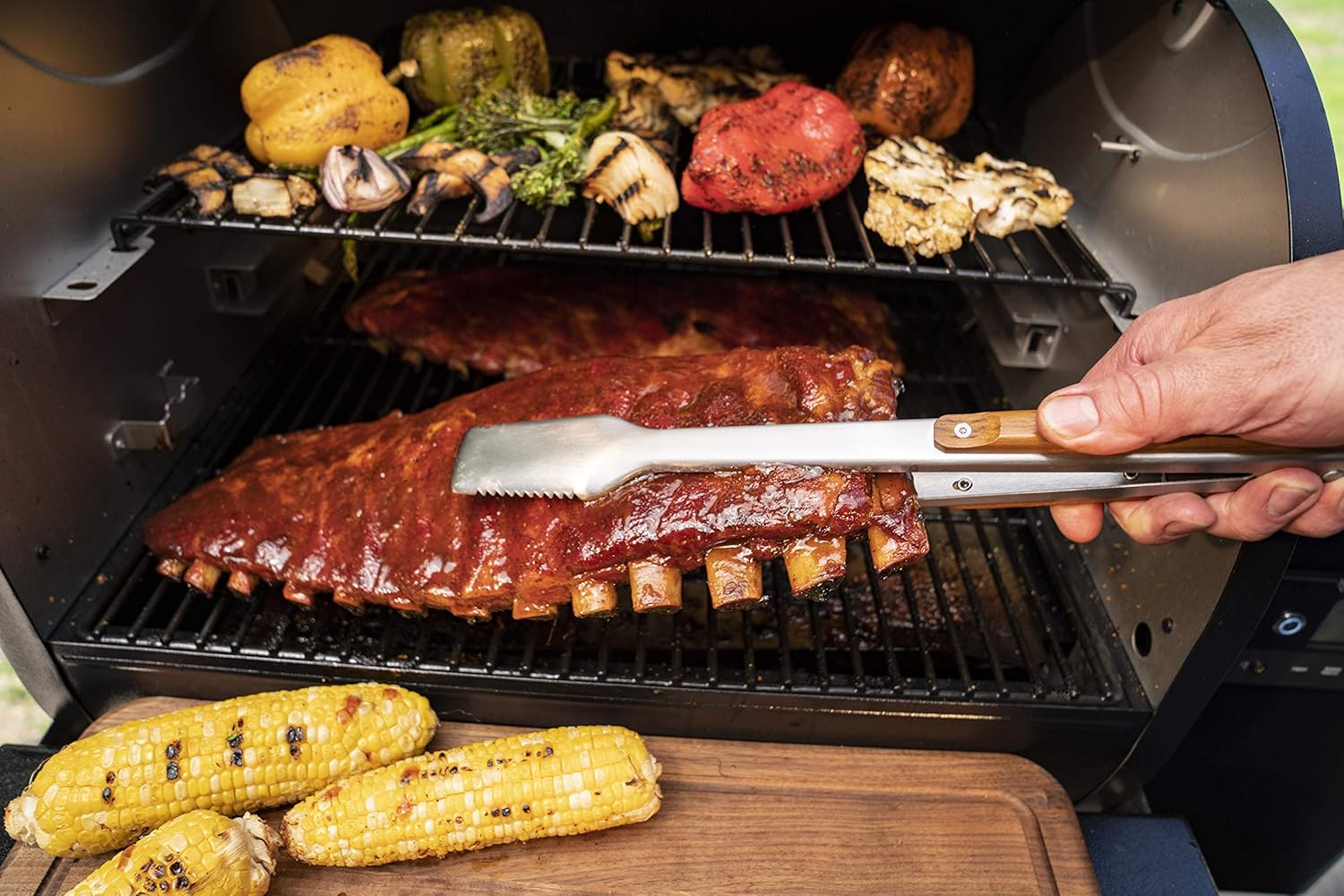 Traeger Pellet Grills BAC530 BBQ Tongs Accessory : Patio, Lawn & Garden