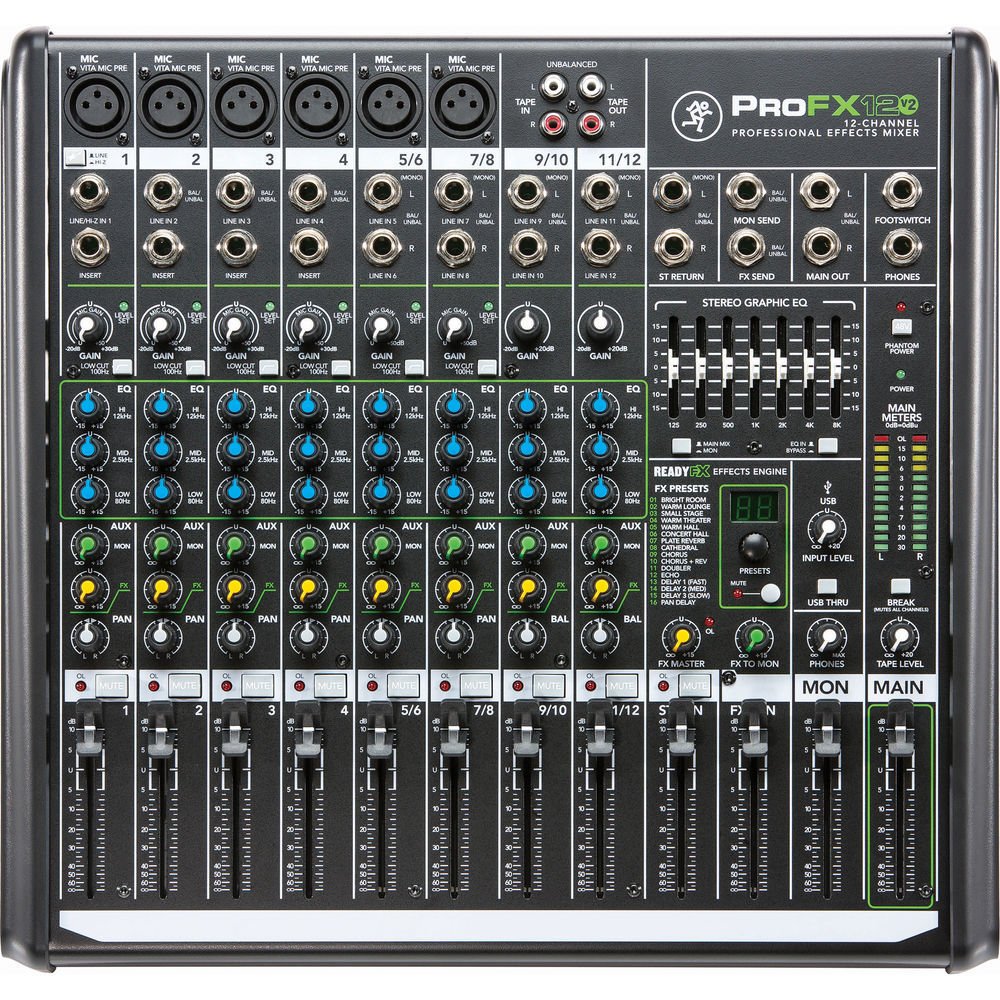 Amazon.co.jp: MACKIE ProFX12v2 Professional Effect Mixer : Musical