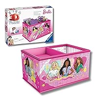 Ravensburger - Puzzle 3d Barbie Storage Box | Puzzle 3d Bambini A Partire Dagli 8